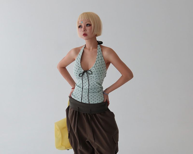 Rollup Cargo Bermuda Harem Capri Pants