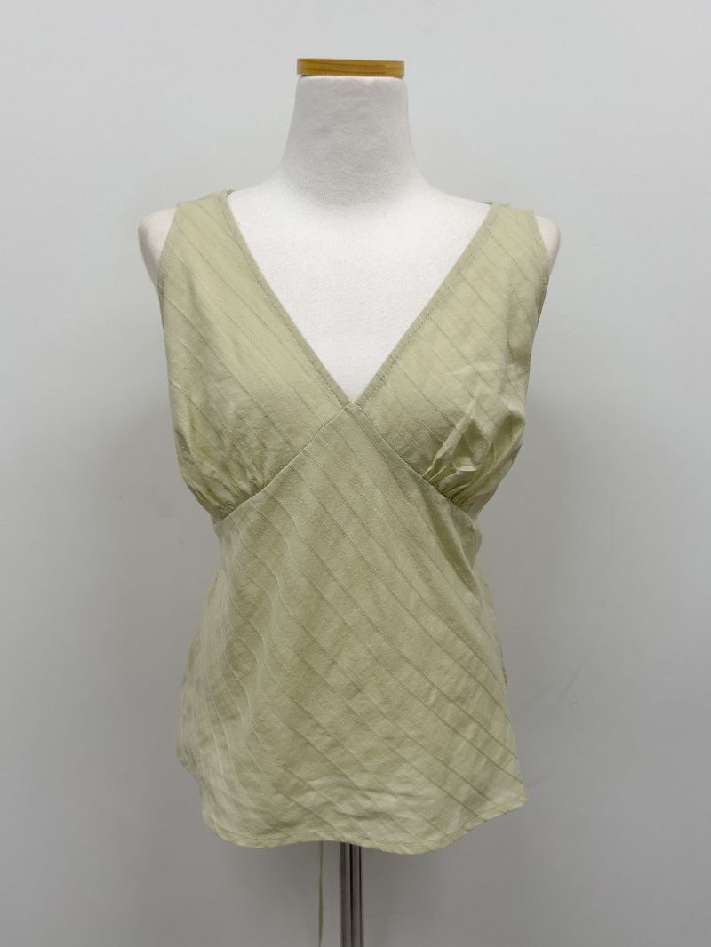 Hachi Shirred Strap Sleeveless Blouse
