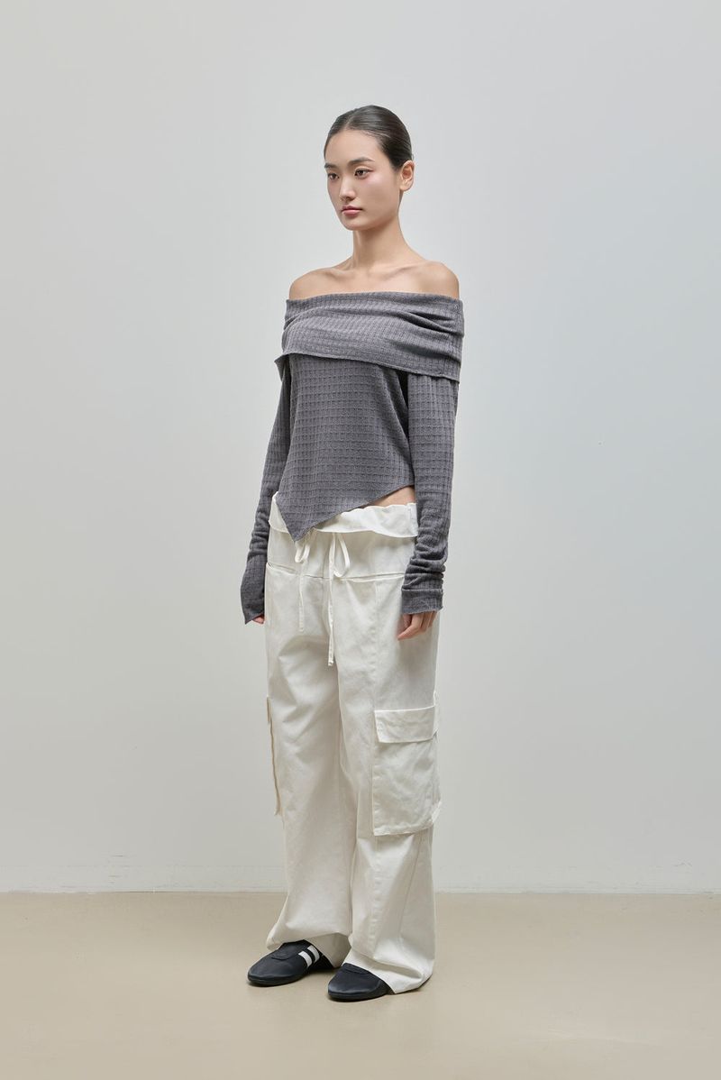 Fold Cargo Pants_Ivory