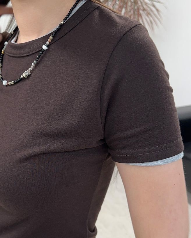 Erin Tencel Crop Short Sleeve Tee
