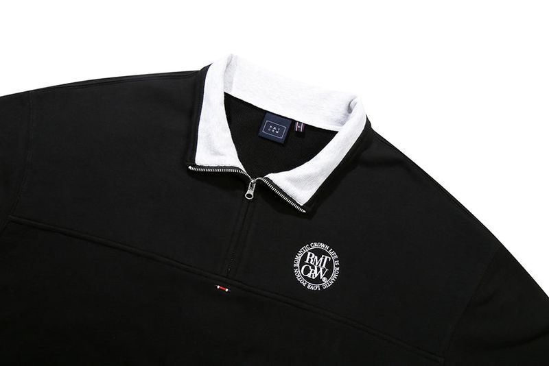 CIRCLE LOGO COTTON ANORAK_BLACK