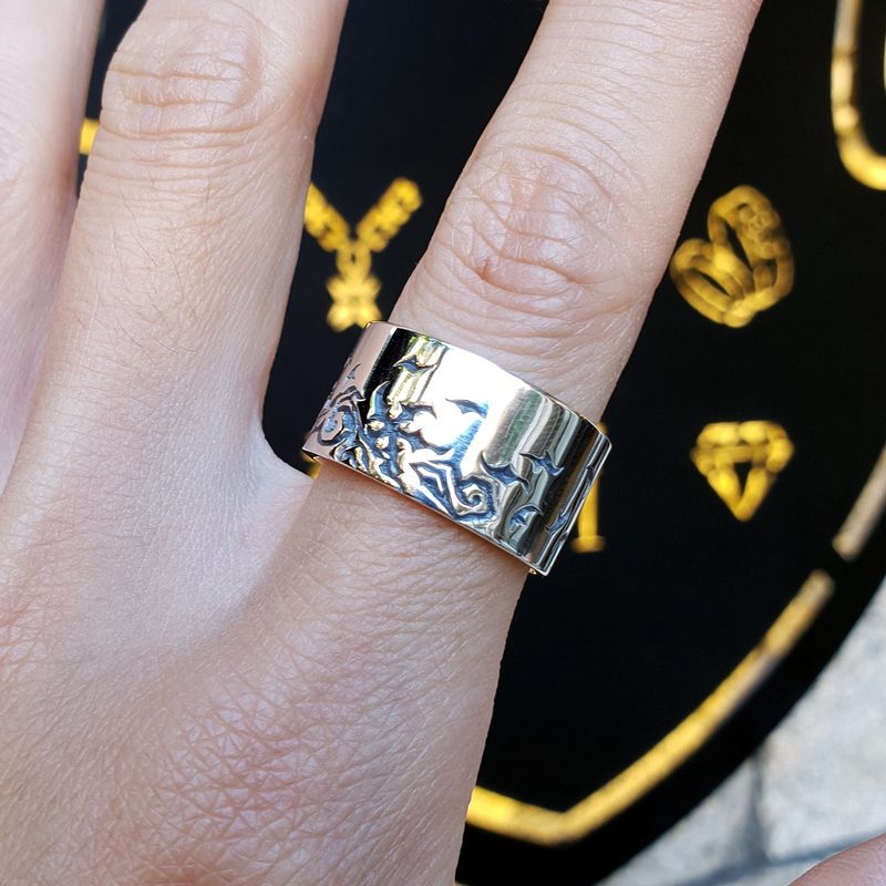 Lunar Breeze-F1 silver ring