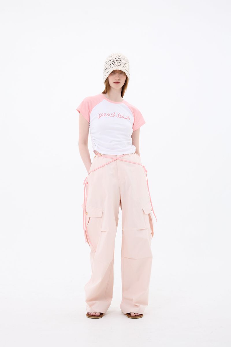LUNA WIDE PANTS / PINK