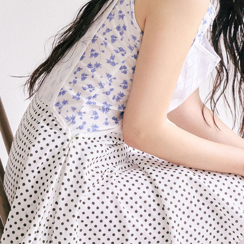 Apron dress - dot