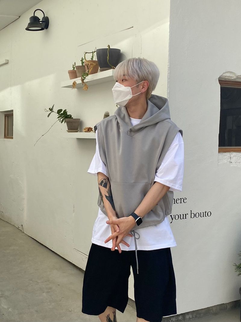 SL Wide Pintuck Bermuda Pants 3C