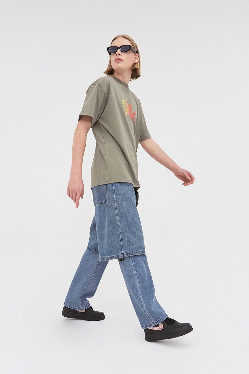 APIECEOFCAKE（ピースオブケイク）の「Flame Bear Tee_Wood Grey（Tops）」