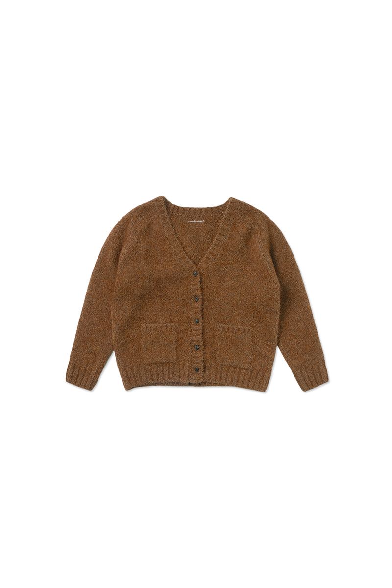 Softy alpaca cardigan_orange
