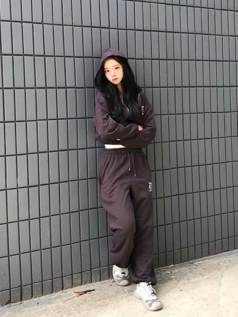 Taro set up hood zip up
