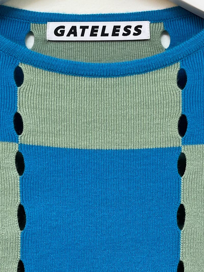 CHECK HOLE KNIT