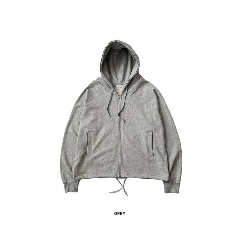 ASCLO Heavy Crop Hood Zip Up (3color)