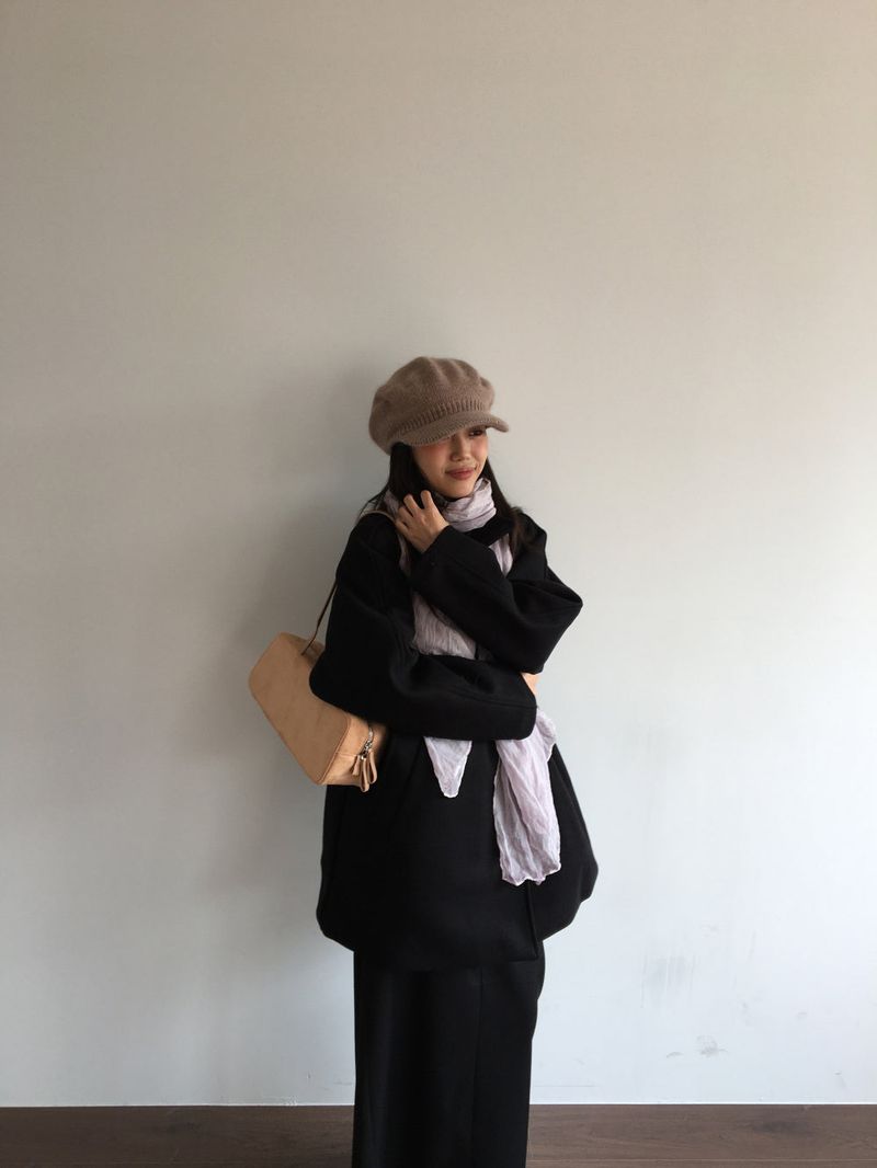 Angora Knit Beret (3color)