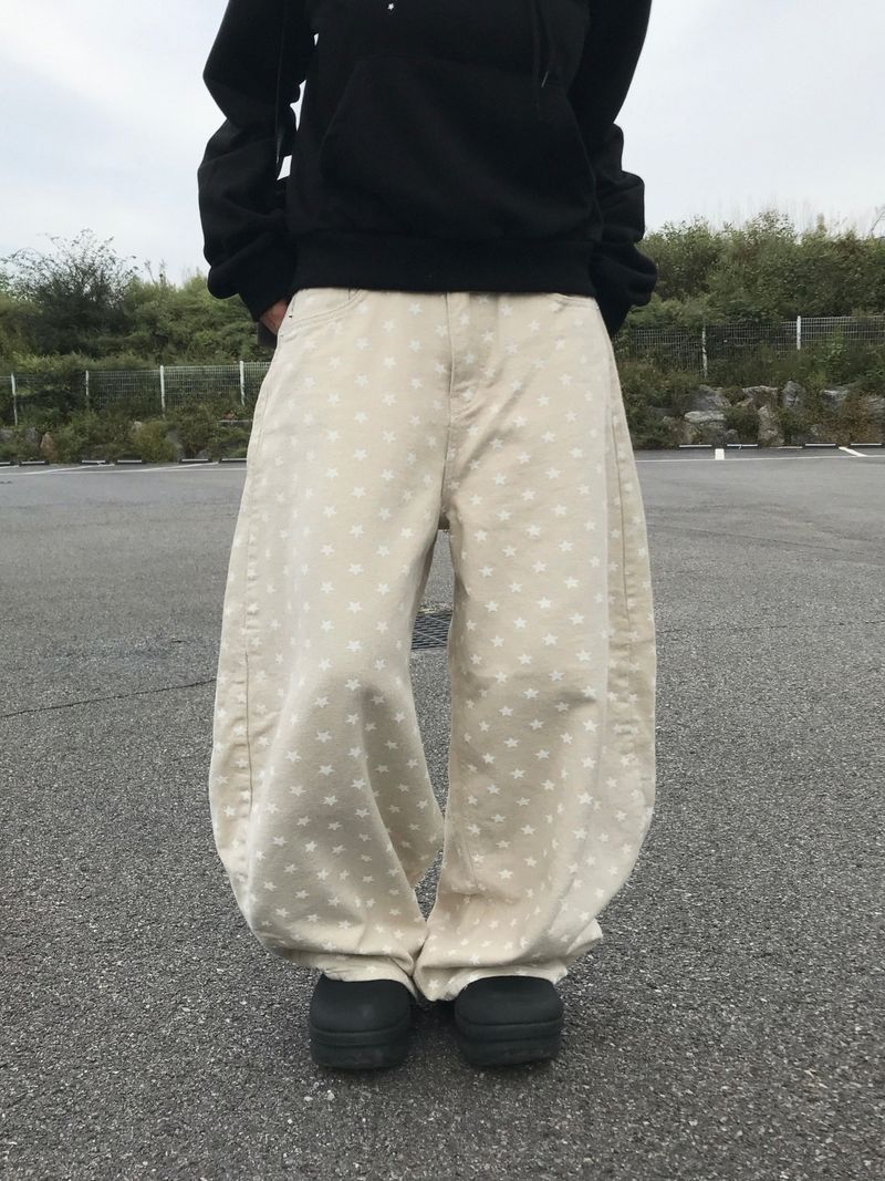 Paul Star Dot Cotton Balloon Pants (2c)