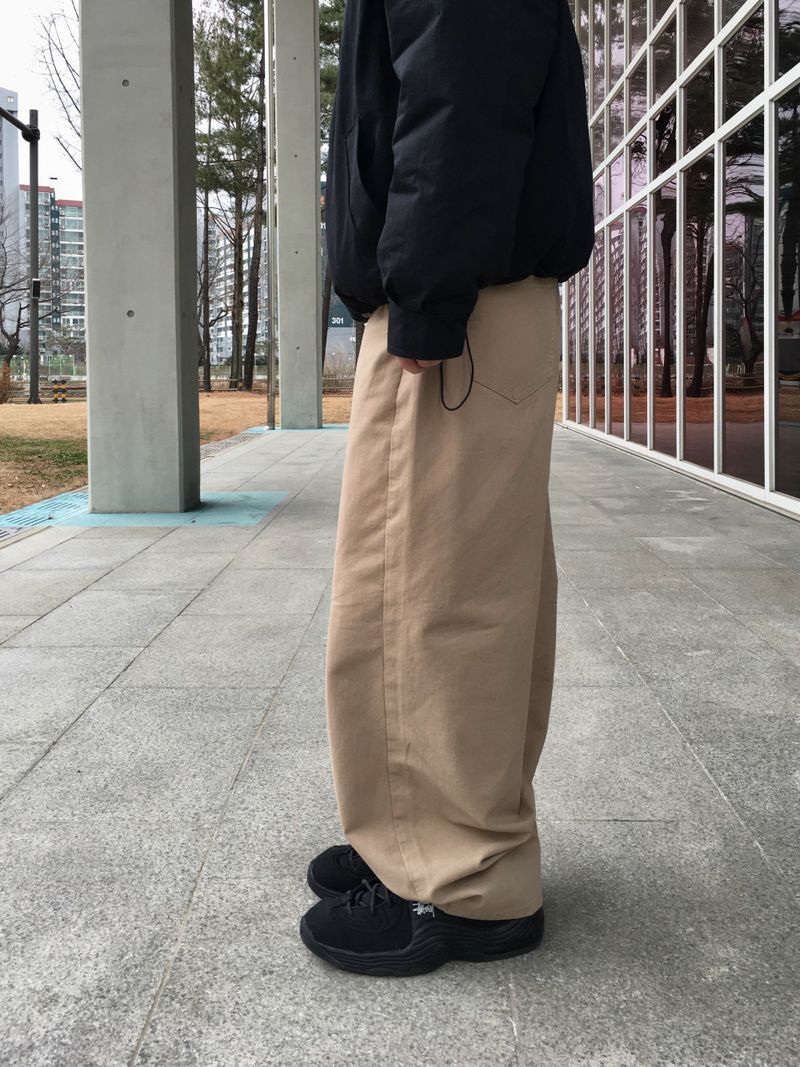 Cien Cotton Wide Balloon Pants 4C