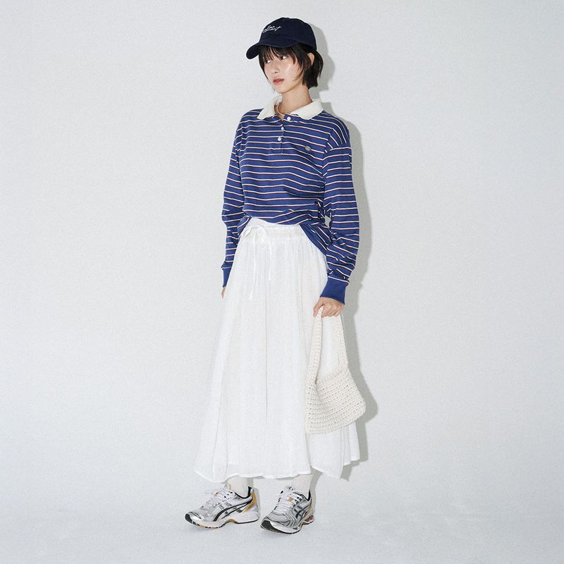 mellotory(メロートリー)の「SOFT FLARE LONG SKIRT (White)(Skirts)」