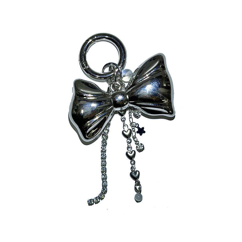 3amgang（スリーエイエムギャング）の「[Ifeye Taerin] Silver big ribbon shining keychain（Toys/Key Holders）」