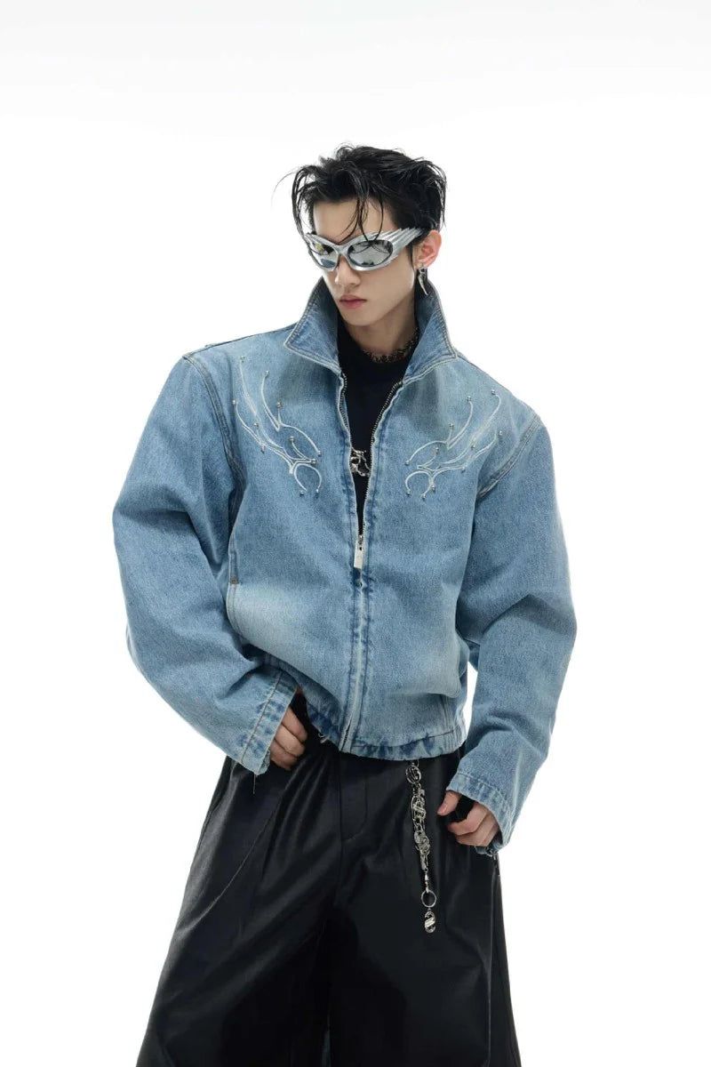 Argue Cultureの「Washed Studded Denim Jacket（Jackets/Outerwear）」