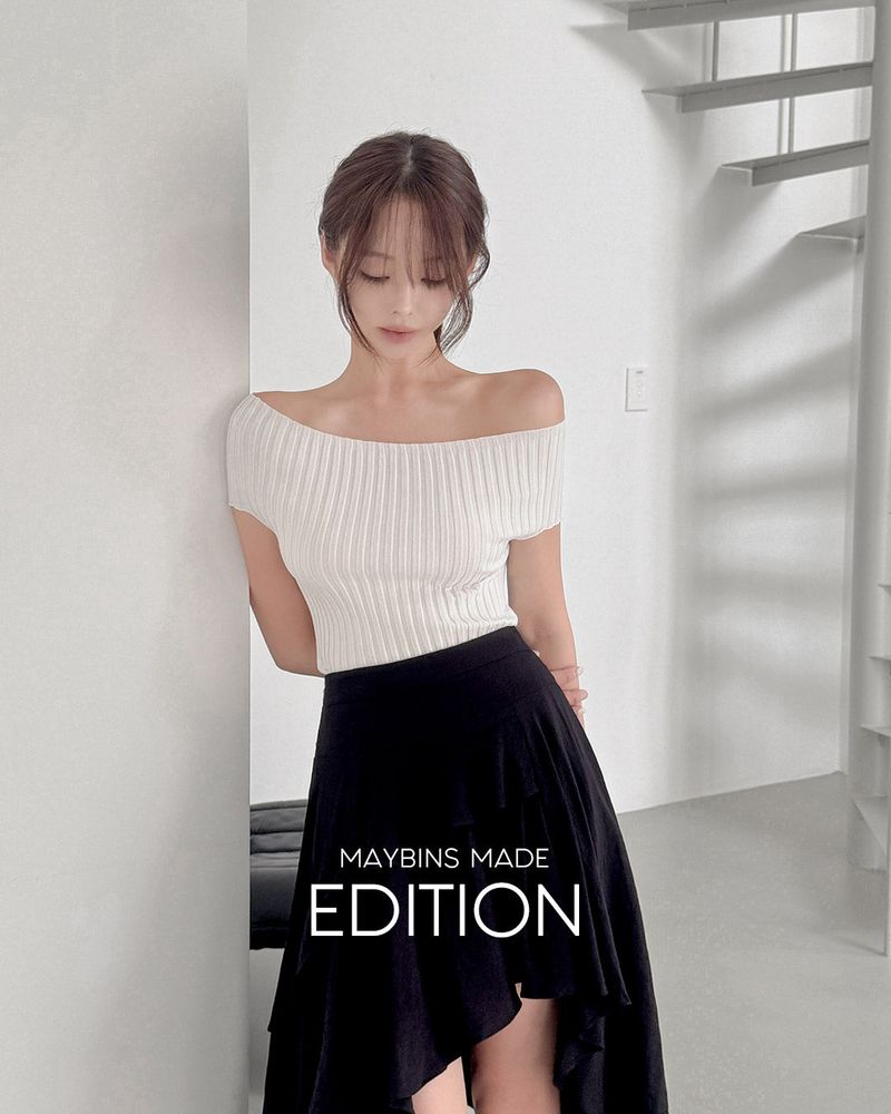 MAYBINS（メイビンス）の「[MADE] Mer off‑shoulder knit（Tops）」