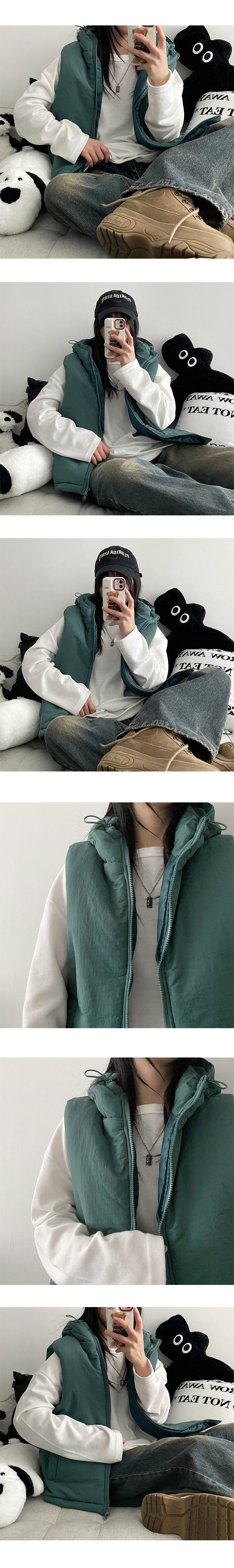 Retil hooded padded vest