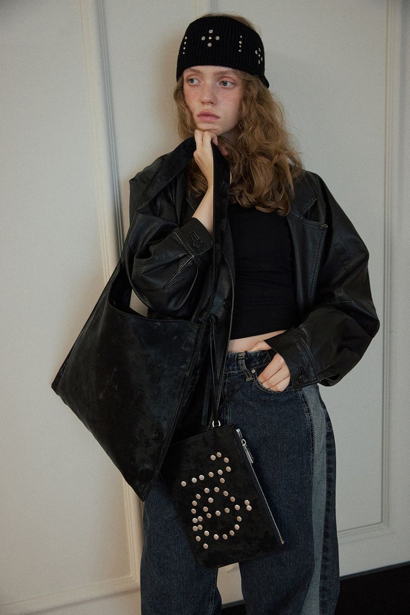 MADE_Lumina Stud Hairband / BLACK