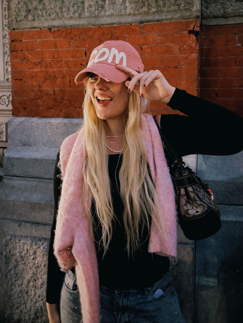 Sebs. COM BALL CAP (WASHING)-PINK
