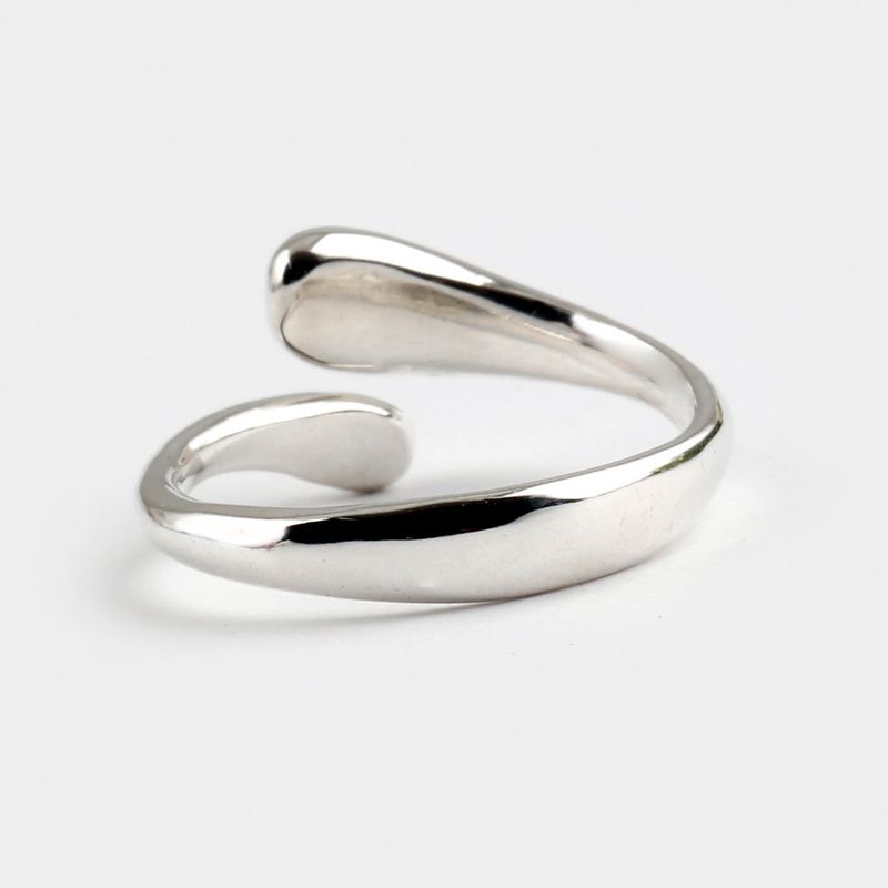 SVR-S630 Silver 92.5 ring open band daily women's silver ring size adjustable