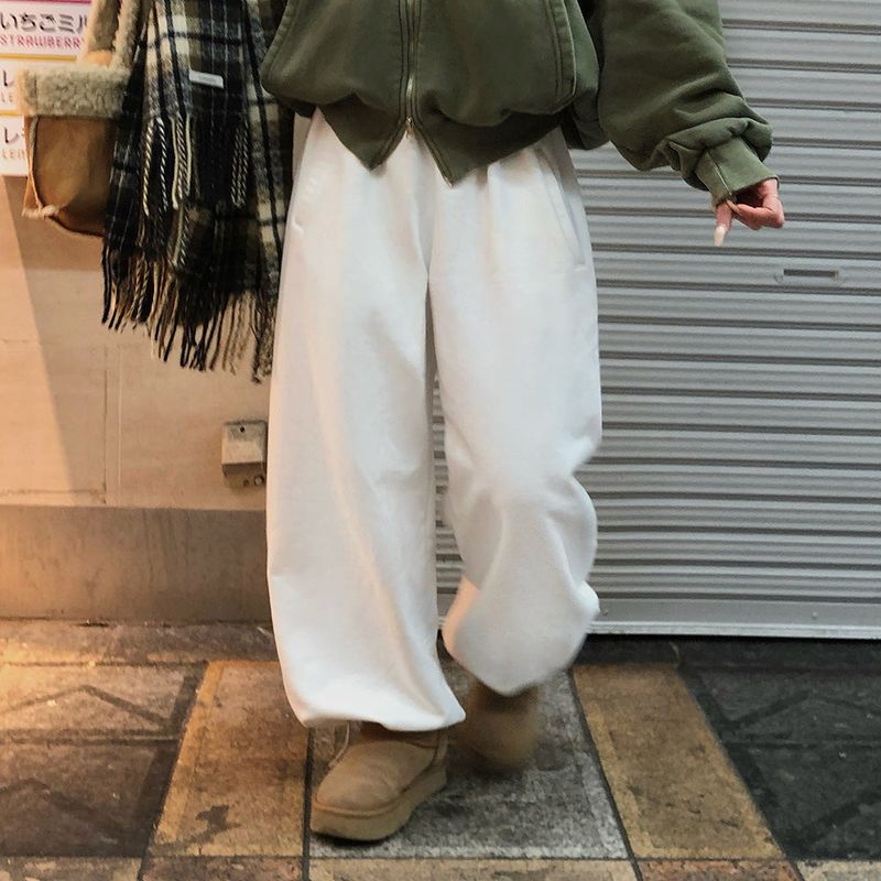 [BELLIDE MADE] Neuer, back raised two-way wide training pants