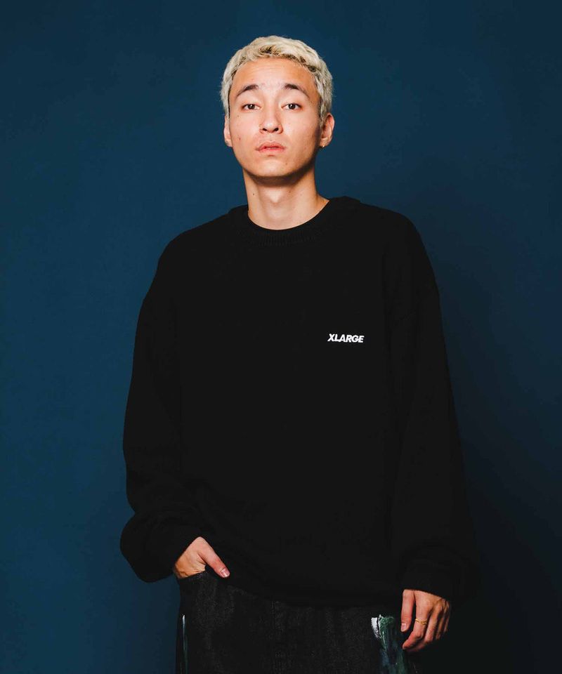 XLARGE（エクストララージ）の「スタンダードロゴクルーネックニット（トップス）」