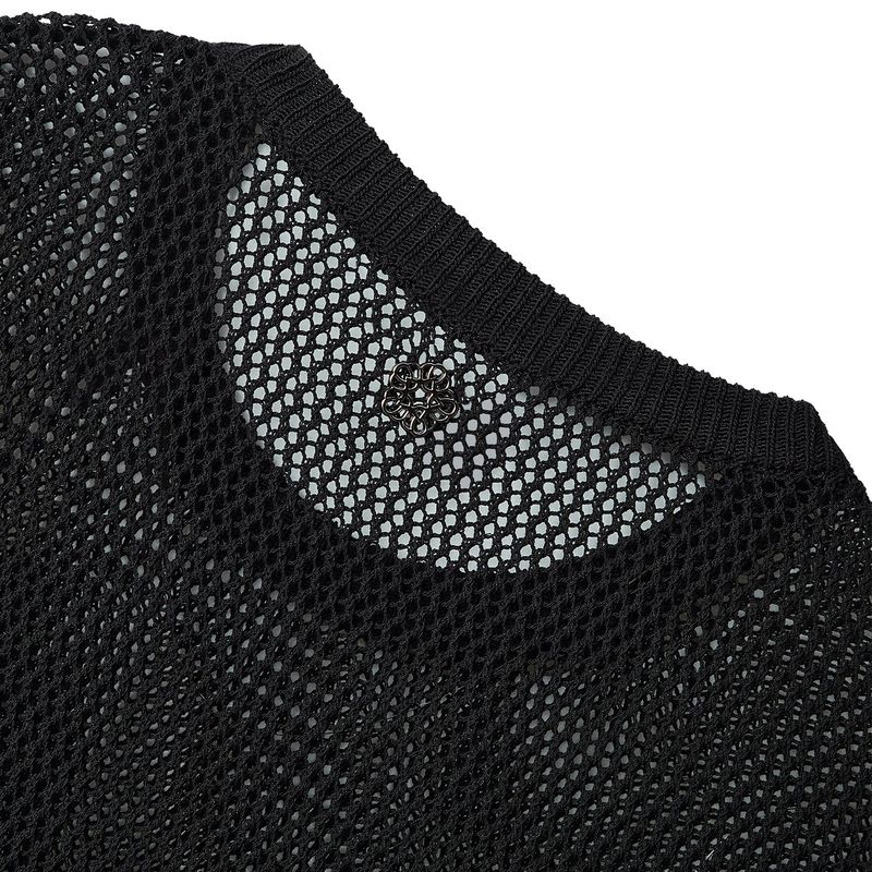 [24SS LSD COLLECTION] MUGUNG Crochet Knit Pullover_Black