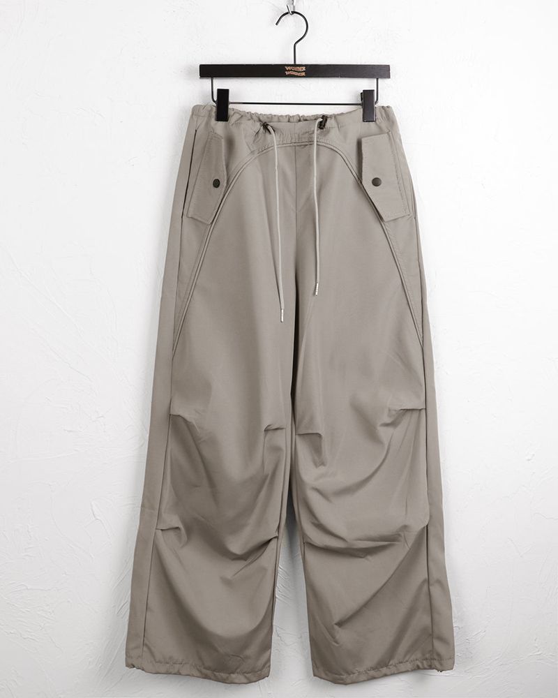 Ronber Pocket String Slit Wide Two-Way Pants