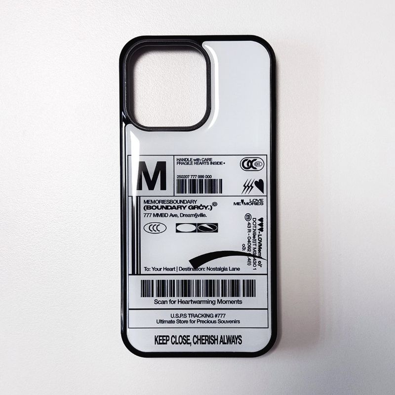 MEMORIESBOUNDARY（メモリーズバウンダリー）の「Fresh Love Delivery Label Phone Case (WH)（Smartphone Accessories）」