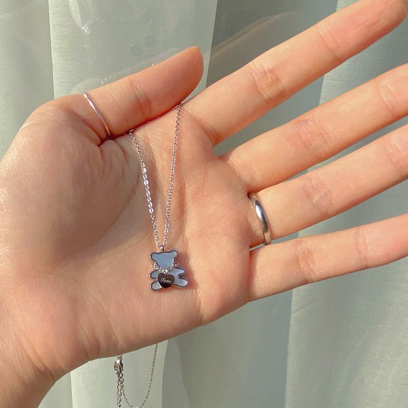 Luv in bear necklace