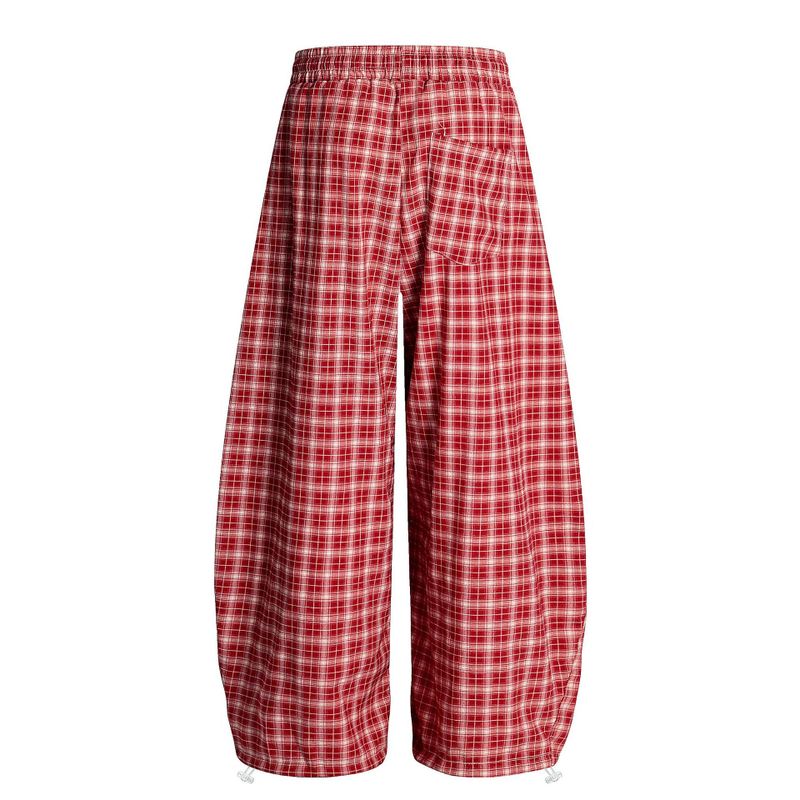 Check Balloon Shirring Pants 232008614