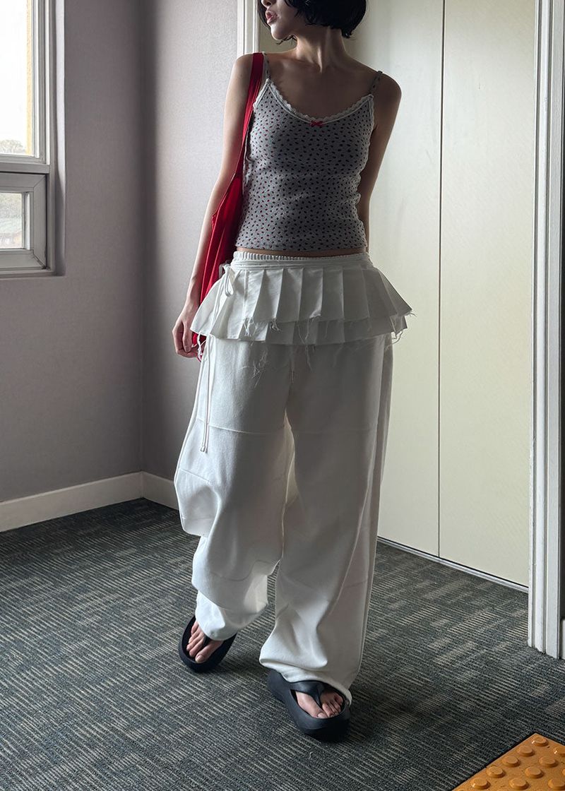 PLEATS SKIRT BELT