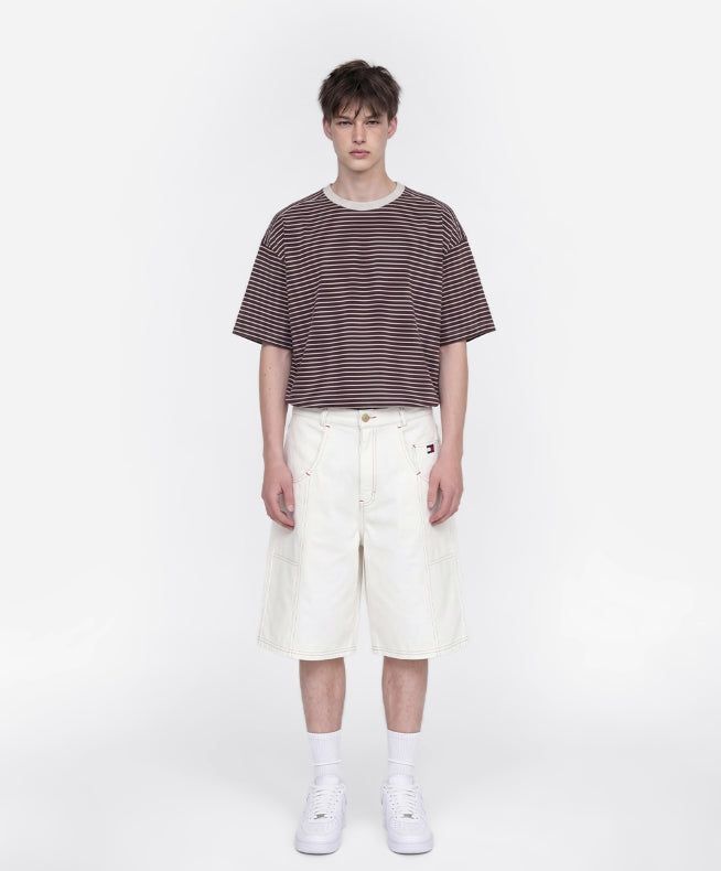 26SS★ Georgette Cool Stripe Short Sleeve T-shirt