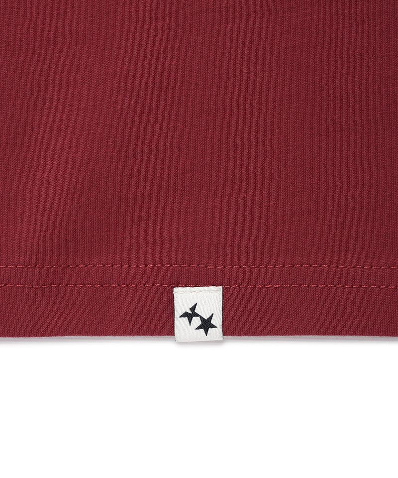 W TWIN STAR SS TEE BURGUNDY(CV2GMFT516A)
