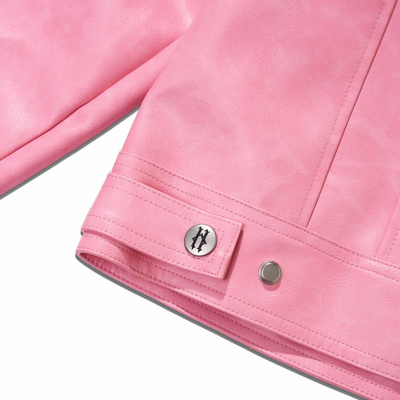 HADES PINKIE CREW LEATHER JACKET