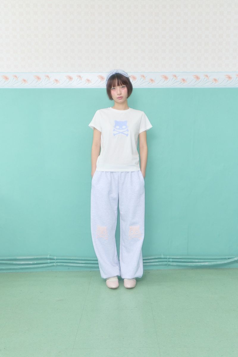 KIRI SKULL PATCH T-SHIRT (WHITE)