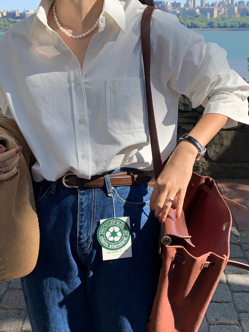 [Cowhide] Mid pick belt