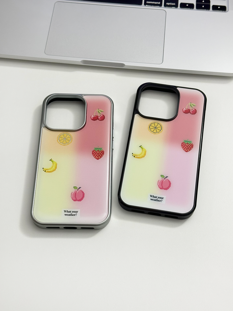fruit positioning map glass bumper case