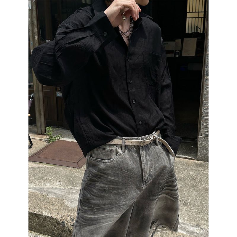 LAURANT（ロラン）の「[S/S] Santorini pleats overfit shirts (4color)（Tops）」