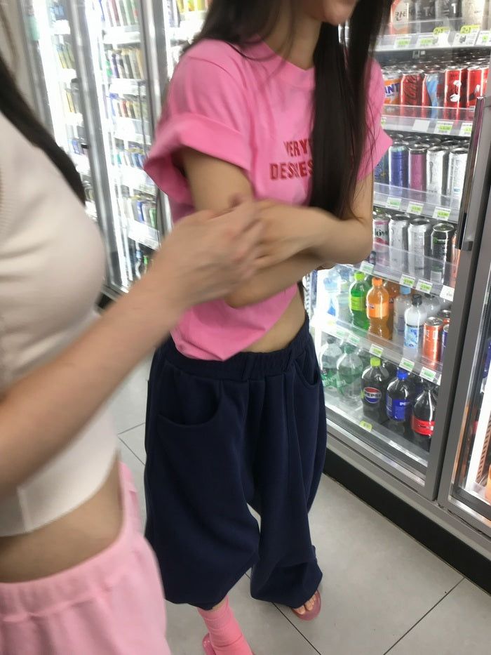 Puff Navy Pants