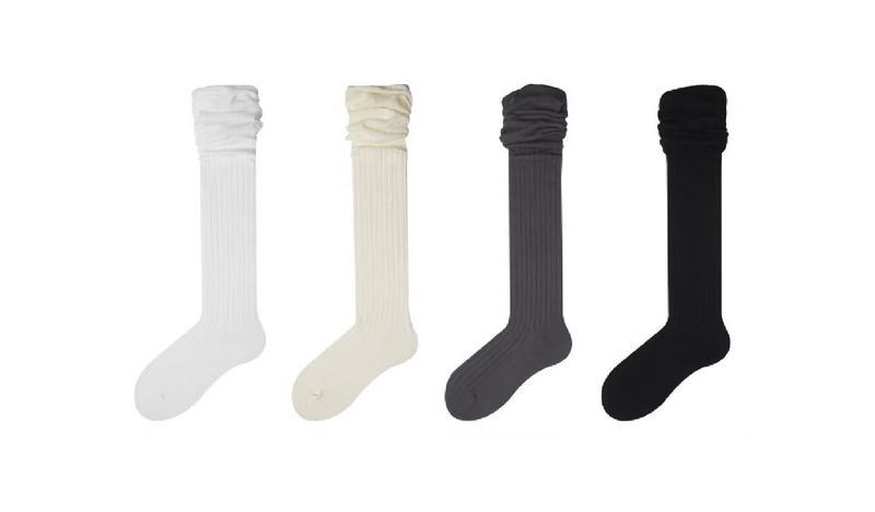 See-through over knee socks (4color)