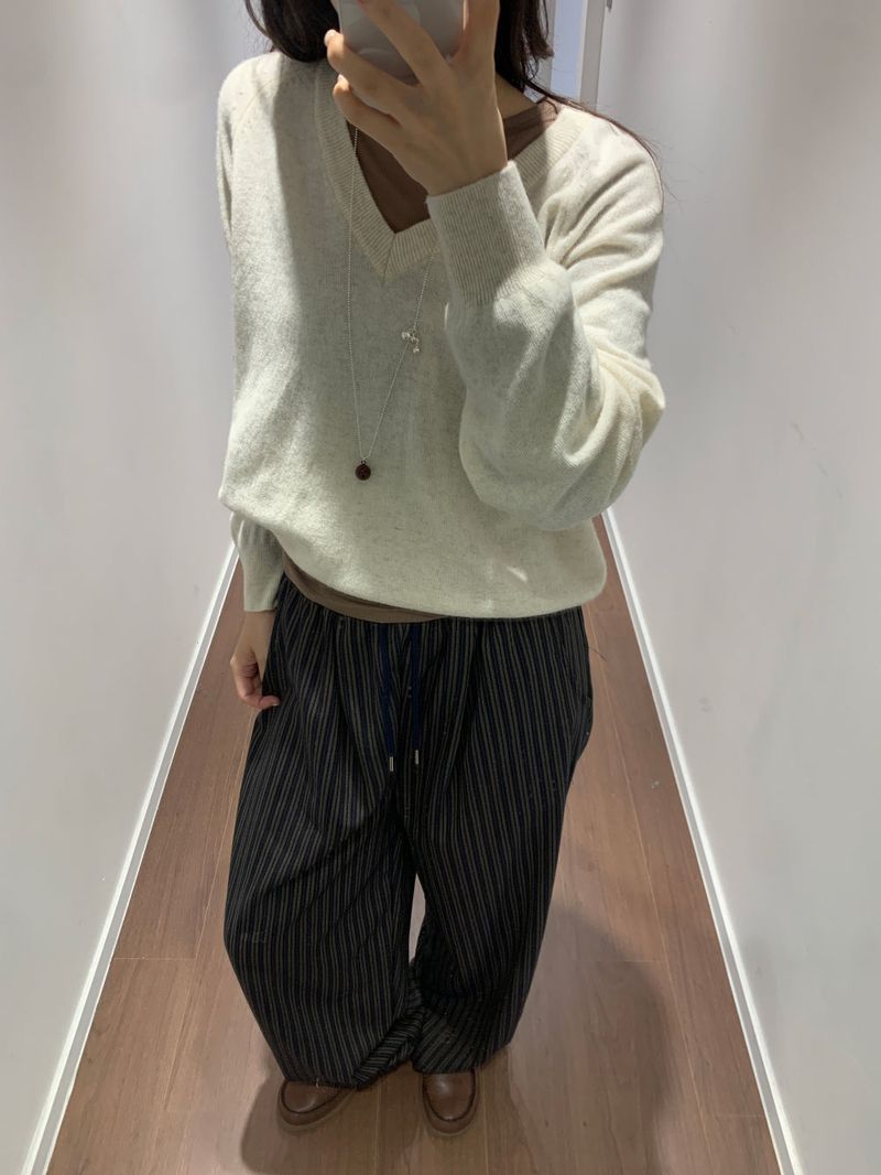 Foy Stripe Slacks(2color)