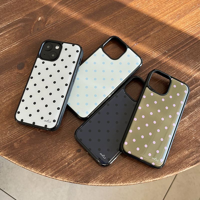 dot epoxy bumper case(white)