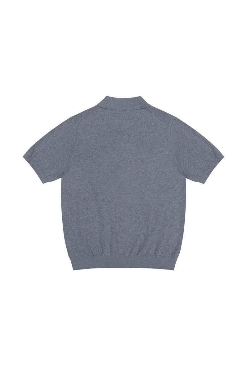 Silk Blend Knit Polo