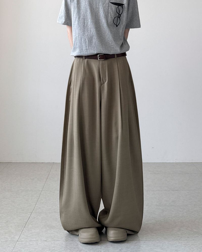 Romar Two-Tuck Wide Slacks
