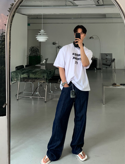 Eden 512 Ice Linen Wide Denim