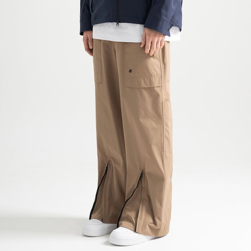 KALAPATTHAR（カラパタール）の「Poly Cotton RIB Track Zip Pants - BEIGE（Pants）」
