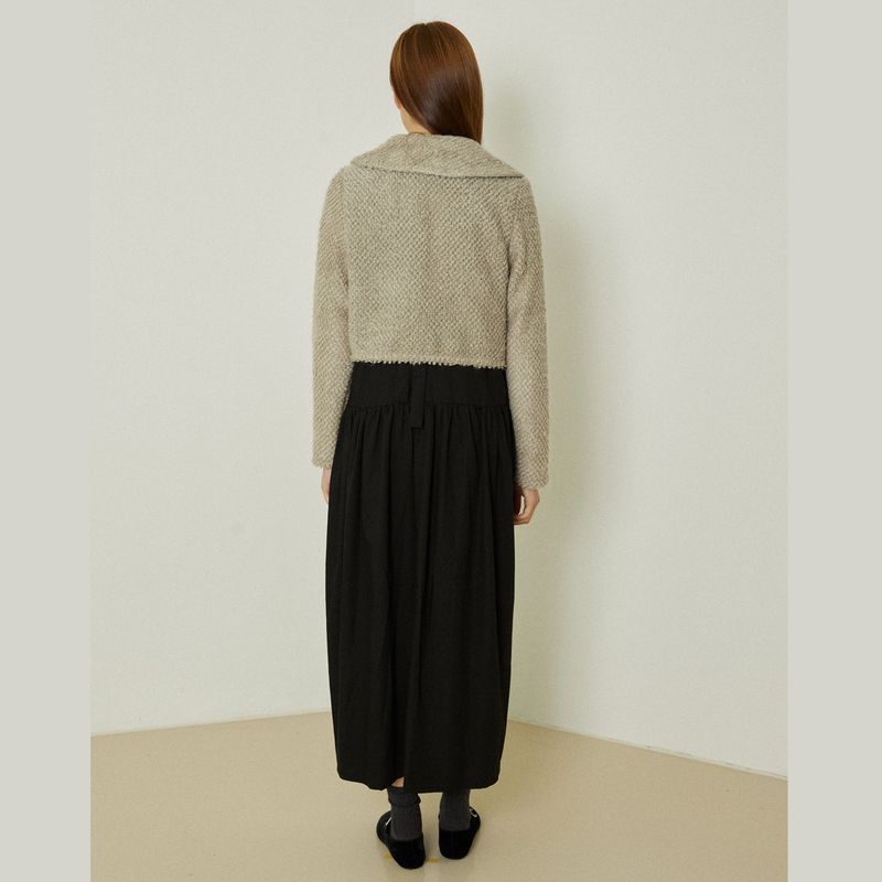Azure short cardigan (brown)
