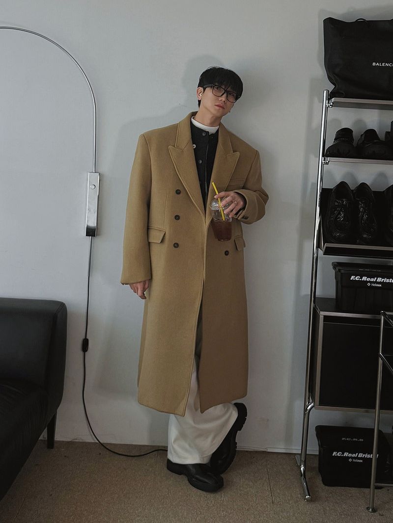 ASCLO（エジュクロ）の「[Premium] ASCLO Wool 70% Double Chester Coat (3color)（Jackets/Outerwear）」